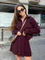 Noura | Ensemble Femme Bordeaux Vintage