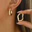 Boucles d'oreilles élégantes en teinte dorée pour femmes