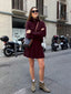 Noura | Ensemble Femme Bordeaux Vintage