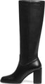 Bottes Femme à Talons Épais monAlea – Genou, Bout Rond, Fermeture Éclair
