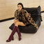 Bottes Femme à Talons Épais monAlea – Genou, Bout Rond, Fermeture Éclair