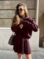 Noura | Ensemble Femme Bordeaux Vintage