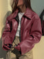 Nora | Veste Bordeaux Femme Automne Hiver