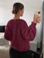 Iris | Gilet Femme Chic Bordeaux