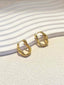 Boucles d'oreilles élégantes en teinte dorée pour femmes