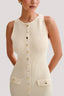 Fiona | Robe Maxi Sans Manches en Tricot Doux - Alea