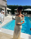 Michaela | Robe Maxi Plissée Off-Shoulder pour Maternité - Alea