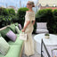 Michaela | Robe Maxi Plissée Off-Shoulder pour Maternité - Alea