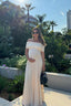 Kamara | Décolletée Maxi Plissée Robe - Alea