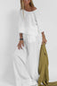 Ensemble Deux Pièces avec Haut Court et Pantalon Large - Alea