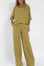 Ensemble Deux Pièces avec Haut Court et Pantalon Large - Alea