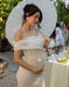 Luana | Off-Shoulder Maxi Maternity Dress - Alea