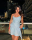 Sereine | Robe Mini Sans Manches avec Volants et Sequins - Alea