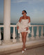 Sereine | Robe Mini Sans Manches avec Volants et Sequins - Alea