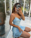 Sereine | Robe Mini Sans Manches avec Volants et Sequins - Alea