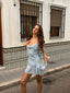 Sereine | Robe Mini Sans Manches avec Volants et Sequins - Alea