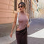 Faye | Asymmetrical Maxi Dress - Alea