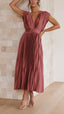 Emma | Maxi Robe à Décolleté Plongeant - Alea