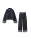 Ensemble Femme Deux Pièces | Veste en Jean et Pantalon Long - Alea