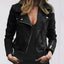 Veste Biker Femme | Cuir PU, Coupe Slim - Alea