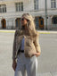 Tweed Jacket with Gold Buttons - Sarah - Alea