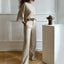Ensemble 2 pièces : Top Batwing et Pantalon Large Taille Haute - Alea