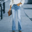 Jean slim taille haute pour femmes - Alea