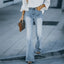 Jean slim taille haute pour femmes - Alea