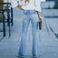 Jean slim taille haute pour femmes - Alea