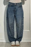 Jeans Femmes Large avec Strass - Alea