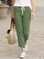 Elvan - Pantalon Femme à Jambes Droites et Taille Élastique - Alea