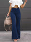 Femme Pantalon Évasé en Velours Côtelé - Alea