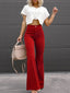 Femme Pantalon Évasé en Velours Côtelé - Alea