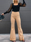 Femme Pantalon Évasé en Velours Côtelé - Alea