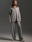 Ensemble Tricot d'Hiver avec Col Roulé et Pantalon Large - Alea