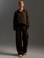 Ensemble Tricot d'Hiver avec Col Roulé et Pantalon Large - Alea