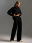 Ensemble Tricot d'Hiver avec Col Roulé et Pantalon Large - Alea