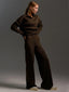 Ensemble Tricot d'Hiver avec Col Roulé et Pantalon Large - Alea