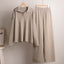 Ensemble Tricot d'Hiver avec Col Roulé et Pantalon Large - Alea
