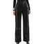 Femme Pantalon Taille Haute en Cuir - Alea
