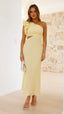 Blaire | Robe Maxi à Épaule Unique avec Découpes - Alea