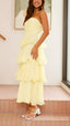 Kate | Robe Maxi à Volants Superposés Élégante - Alea