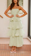 Kate | Robe Maxi à Volants Superposés Élégante - Alea