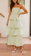 Kate | Robe Maxi à Volants Superposés Élégante - Alea