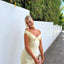 Emory | Satin Maxi Robe with Open Back - Alea