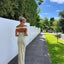 Emory | Satin Maxi Robe with Open Back - Alea