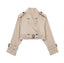 Leyla | Manteau Trench Court Ceinturé - Alea