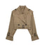 Leyla | Manteau Trench Court Ceinturé - Alea