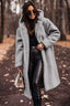 Tina - Manteau teddy long oversize à capuche pour femmes - Alea