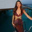 Tiana | Robe Maxi Découpée avec Dos Ouvert Ajusté - Alea